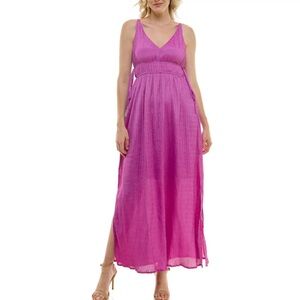 Taylor V-neck A-line Maxi Dress